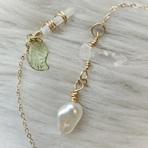 Gemstone & Pearl BOOKMARK - Picture 2 of 2